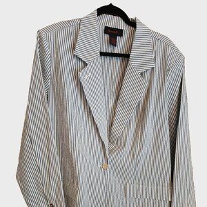 Women's Spring Blazer 1X by Denim & Co